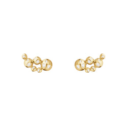 Georg Jensen, Moonlight Grapes, small earcuffs i 18 karat guld med 0,14ct diamanter