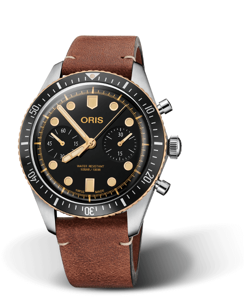 Oris Divers Sixty-Five Kronograf, Sort Skive