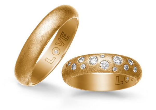 LOVE Collection, stjernedrys ring i 14kt guld