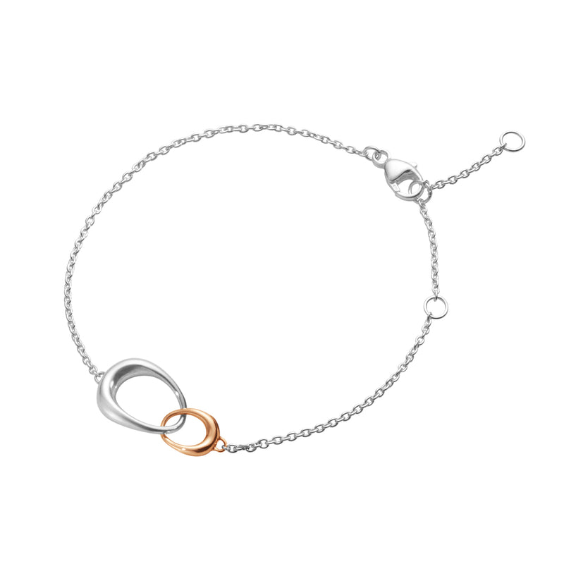 Offspring armbånd sølv/18kt rosaguld / Georg Jensen 10012371