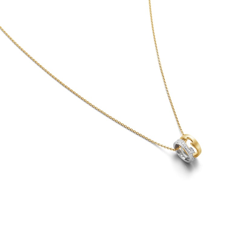 Georg Jensen FUSION åbent vedhæng 0,22 ct. pavé