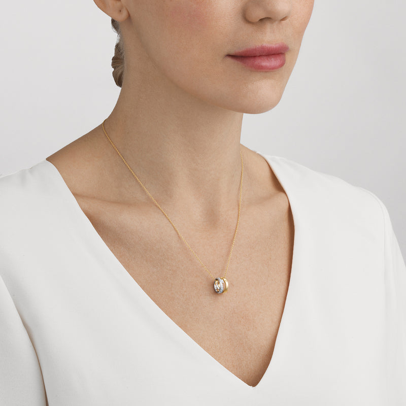 Georg Jensen FUSION åbent vedhæng 0,22 ct. pavé