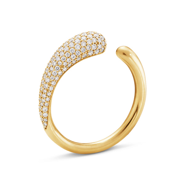 Georg Jensen MERCY mini guld pavé ring - 20000021