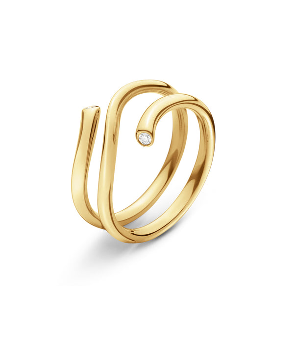 Georg Jensen MAGIC guldring 0,04 ct.