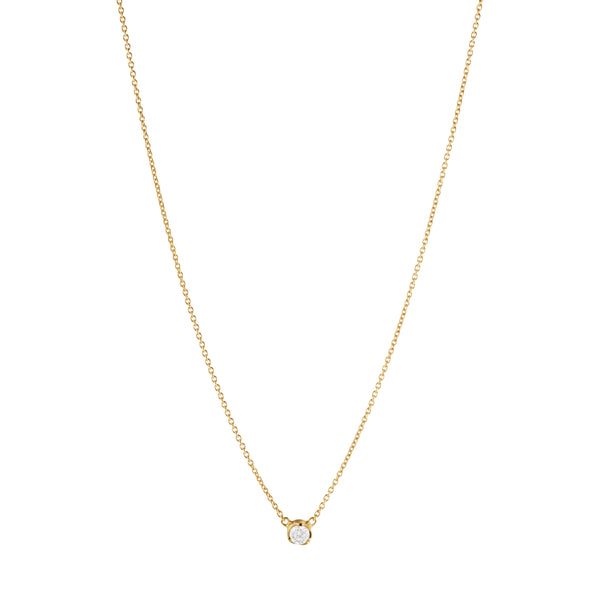 Georg Jensen SIGNATURE DIAMONDS guld diamant halskæde, 0,10 ct. - 20001258