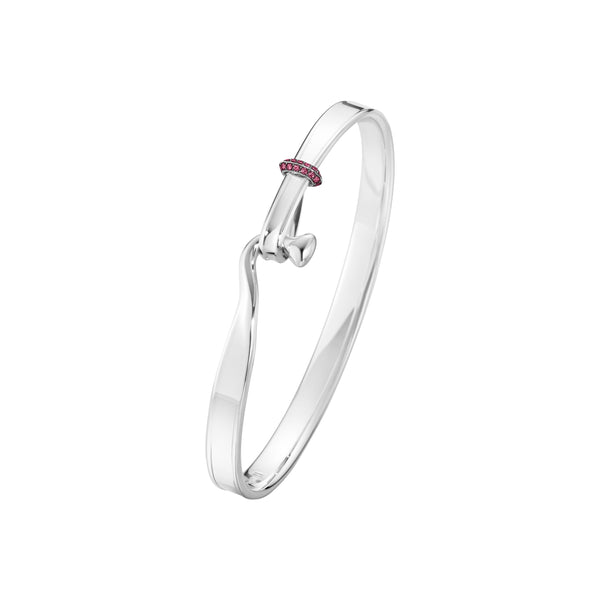 Torun sølv armring med pink safirer - Limited Edition - Georg Jensen 20001334