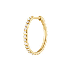 Georg Jensen SIGNATURE DIAMONDS stor guld diamant ørering - 20001504