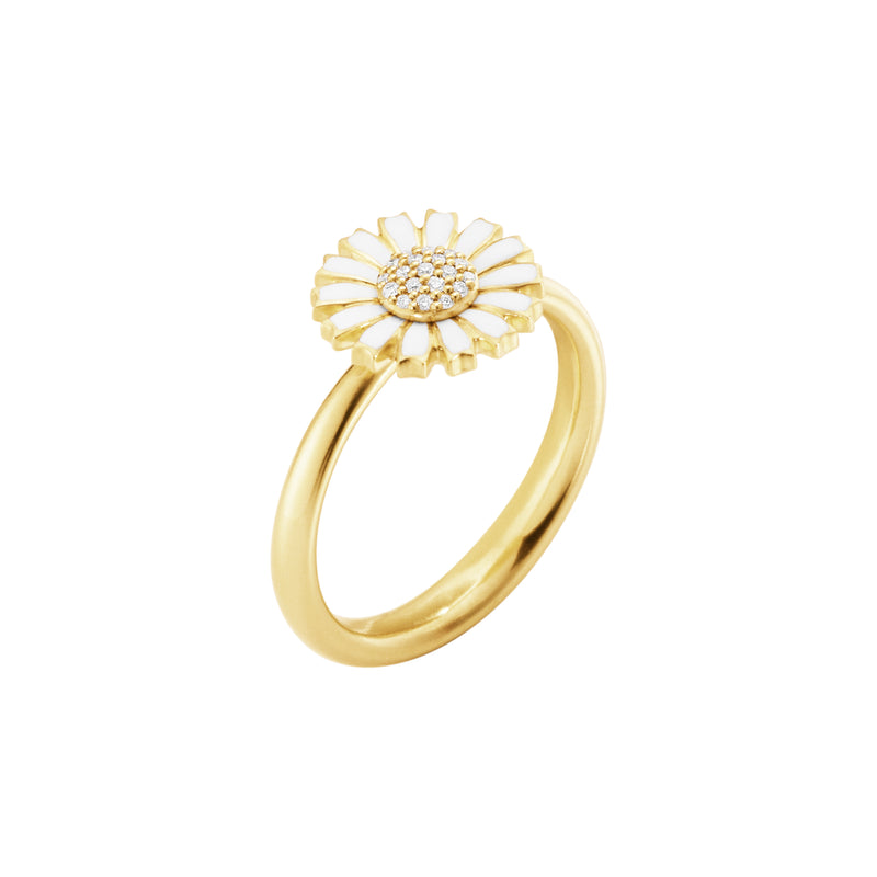 Georg Jensen DAISY 2025 forgyldt diamant ring 0.05 ct. - 20001722