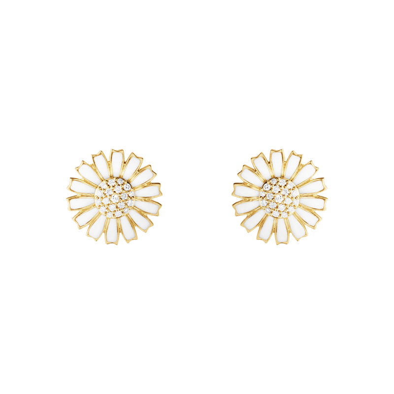 Georg Jensen DAISY 2025 forgyldte diamant ørestikker 0.10 ct. - 20001726