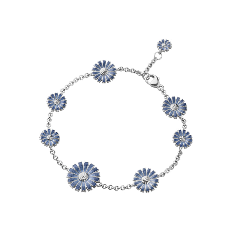 Georg Jensen DAISY 2025 armbånd med blå emalje - 20001769