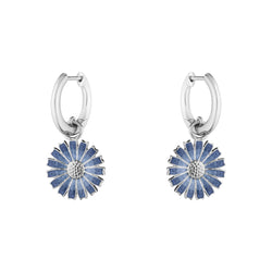 Georg Jensen DAISY 2025 øreringe med blå emalje - 20001770