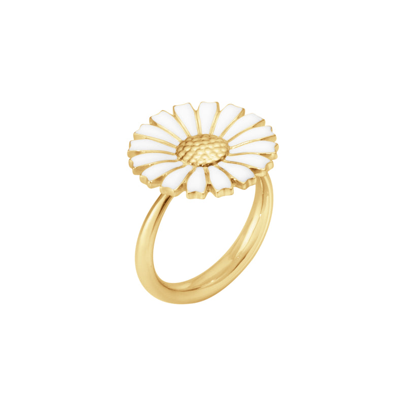 Georg Jensen DAISY 2025 forgyldt sølvring, 18 mm - 20001773