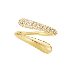 Mercy Twist pavé guld ring - Georg Jensen 20001832