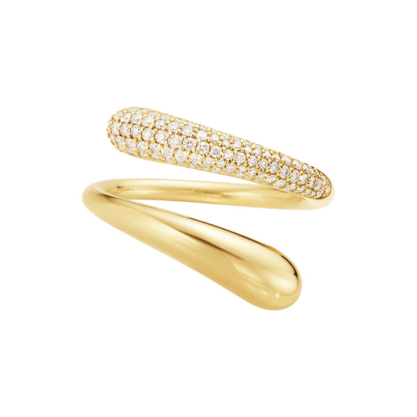 Mercy Twist pavé guld ring - Georg Jensen 20001832