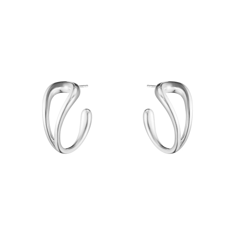 Mercy Swirl sølv øreringe - Georg Jensen 20001840