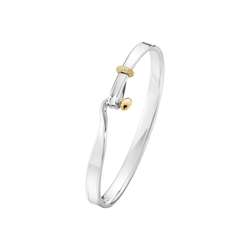 Torun sølv armring med champagnefarvede diamanter – Limited Edition - Georg Jensen 20001908