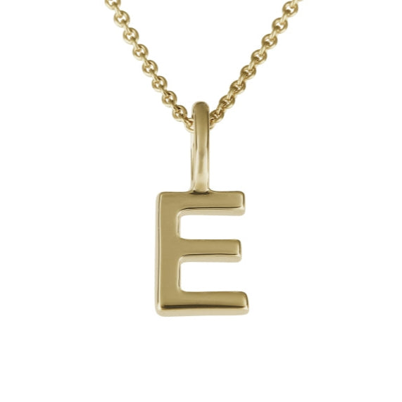 BB bogstav vedhæng i 14kt guld "E" - 201080