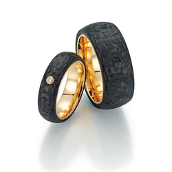 Fischer BLACK COUTURE damering 0,02 ct.