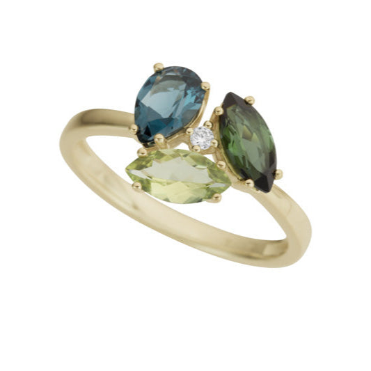 BB Ædelstens guld ring - 560830