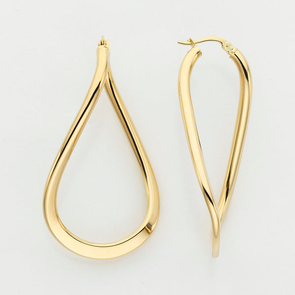 Creoler 30x50 mm i 18kt guld - Eugen Rühle 80.3631.980