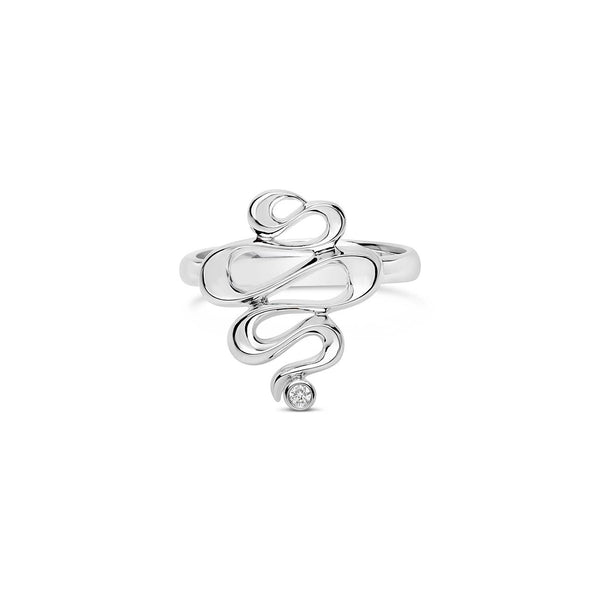 Broadwater sølv ring 0,03 ct. H-SI brillant - Daniel Bentley 160855