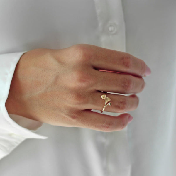 Kaya mini guld ring 0.01 ct. - Per Borup 1143RX