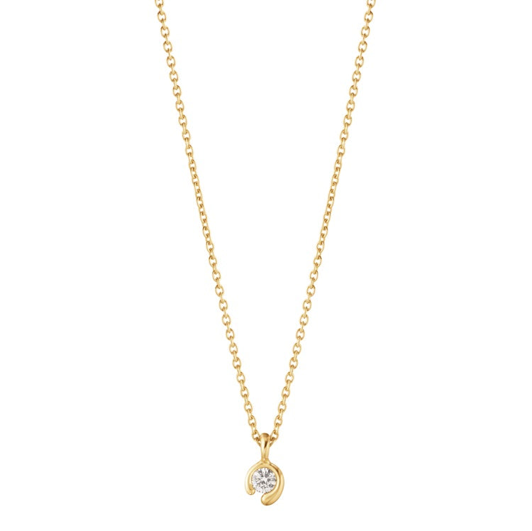 Mercy solitaire guld halskæde 0,05 ct. - Georg Jensen 20001083