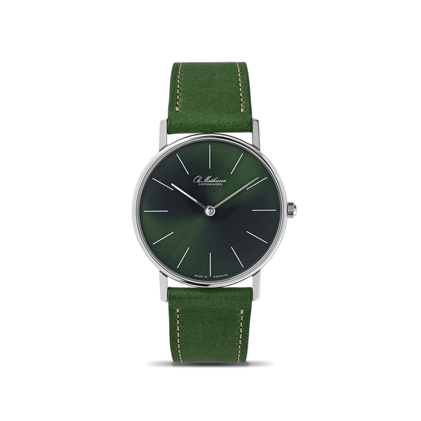 Ole Mathiesen 1962 Classic 33mm, Grøn - OM9.33Q.CL