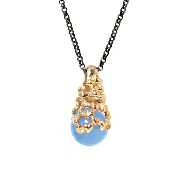 Hearts Changeling guld vedhæng inkl. 3 sten - Per Borup 881V