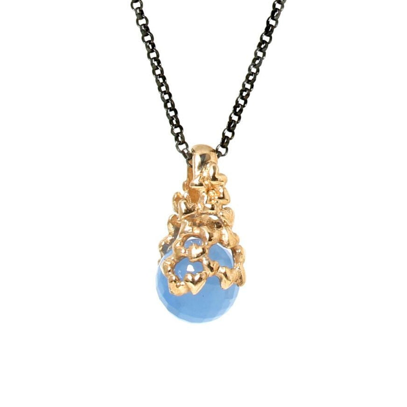 Hearts Changeling guld vedhæng inkl. 3 sten - Per Borup 881V