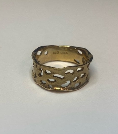 Aagaard, 8kt guld, bred ring