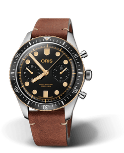 Oris Divers Sixty-Five Kronograf, Sort Skive