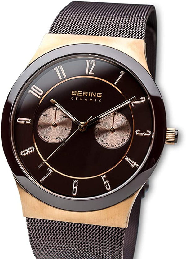 Bering, Ceramic unisex ur med mesh-lænke