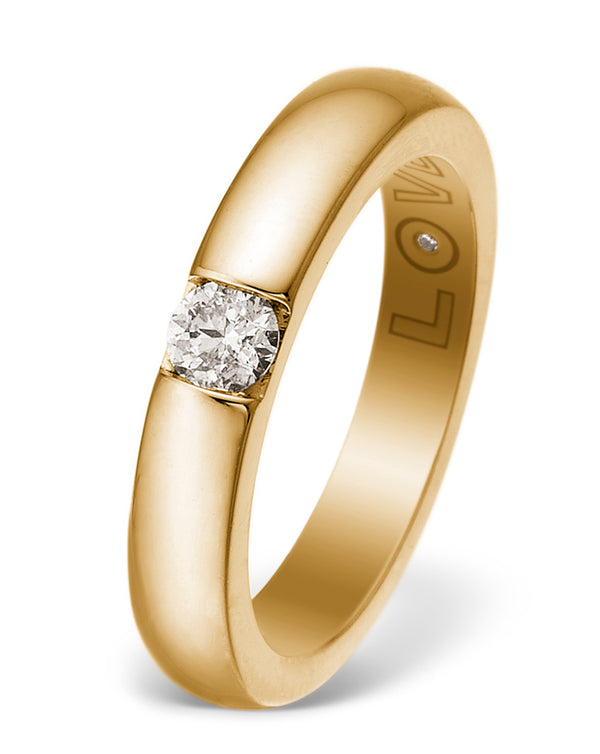 Love Collection, ring 14 kt guld med 0,20ct diamant