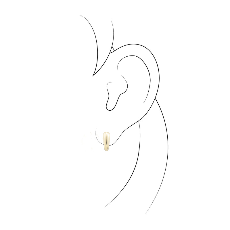 Piero Milano, Små creol øreringe i 18kt guld