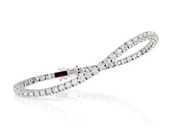 Crieri, Tennis-armbånd 18kt hvidguld m. diamanter