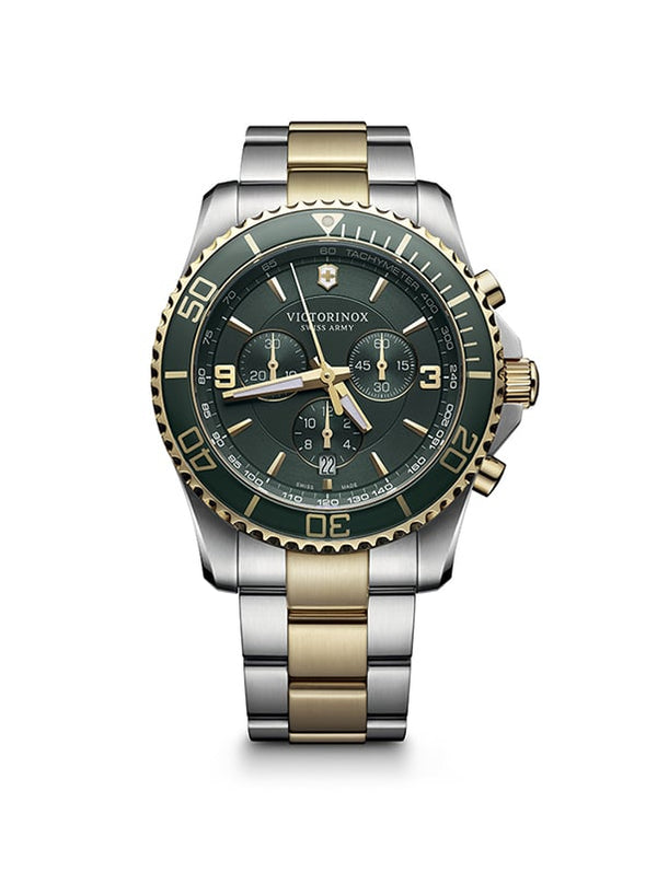 Victorinox ur, Maverick med kronograf & grøn skive 43mm
