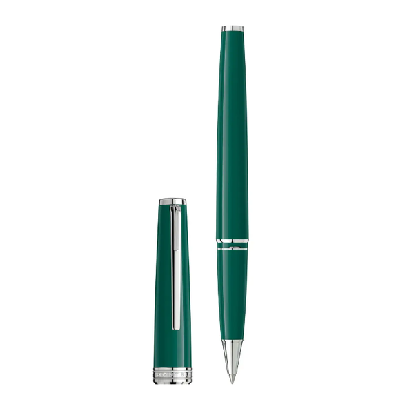montblanc, pix deep green rollerball pen