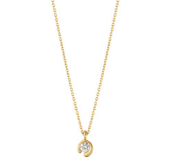 Mercy solitaire guld halskæde 0,05 ct. - Georg Jensen 20001083